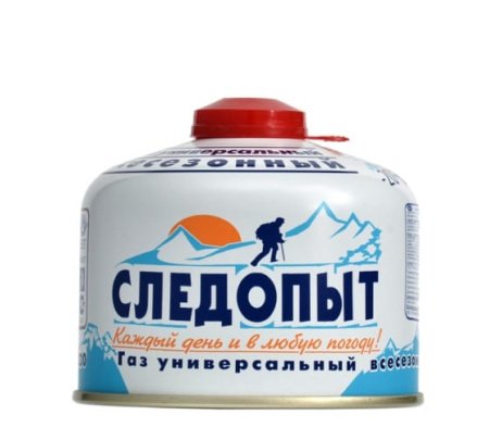 Газ для порт. плит "СЛЕДОПЫТ", метал. баллон, 230гр. резьб., (всесезонный)