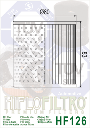 Фильтр масляный HIFLO HF126 (16099-002)