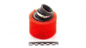 Фильтр воздушный (нулевик) №2 (D=38 мм) поролон, красный