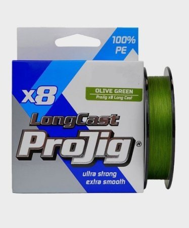 Шнур Momoi ProJig X8 Long Cast 0,20мм 16,0кг, 100м хаки