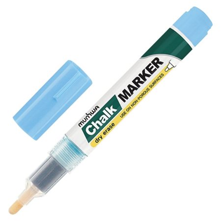 Маркер меловой MunHwa Chalk Marker 3мм (голубой)