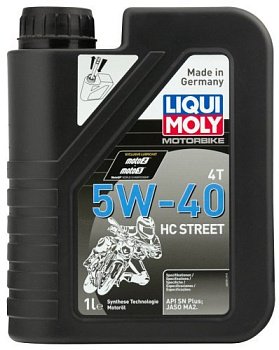 Масло моторное 4-х тактное LIQUI MOLY Motorbike 4T HC Street 5W-40 1 л