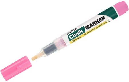 Маркер меловой MunHwa Chalk Marker 3мм (розовый)