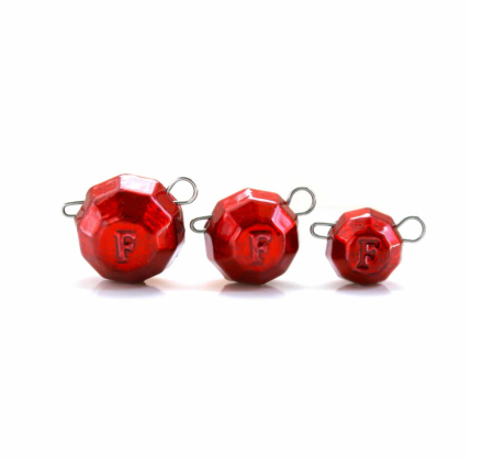Свинец Fanatik граненый цвет RED, 20 гр. (5 шт.)