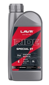 Масло моторное 2-х тактное LAVR Moto Ride Special 2T FD 1 л