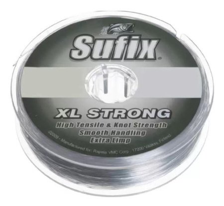 Леска SUFIX XL Strong x10 платина 100м 0,35мм 10,3кг