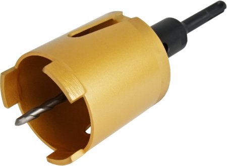 Коронка алмазная по бетону ПРАКТИКА 68 мм SDS-Plus/HEX безударная Серия ЭКСПЕРТ