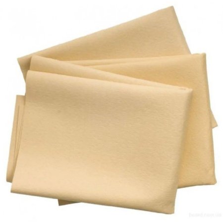 Салфетка из искусственной замши CIDWAX 550x400 мм (желтая)