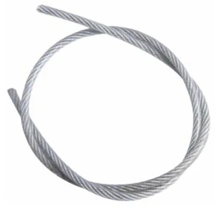 Трос стальной Зубр 4/5 мм.(оцинков.сталь,в оплетке ПВХ, DIN3055, 1 м.)