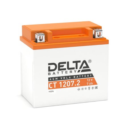 Аккумулятор DELTA CT 1207.2 (12В / 7А-ч) 114x70x108 (KAYO K1)