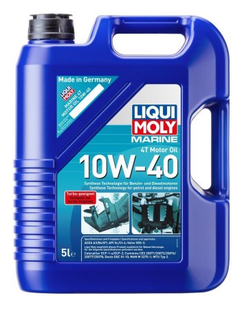 Масло моторное 4-х тактное LIQUI MOLY Marine 4T Motor Oil 10W-40 5 л