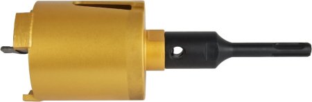 Коронка алмазная по бетону ПРАКТИКА 68 мм SDS-Plus/HEX безударная Серия ЭКСПЕРТ