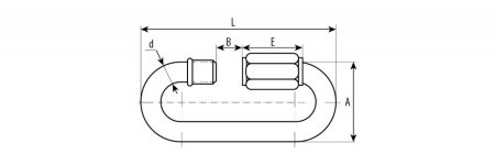 Карабин винтовой с муфтой Зубр 8 мм.