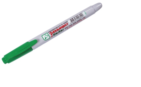 Маркер перманентный CROWN Multi Marker Super Slim 1мм (зеленый) пулевидный