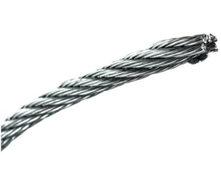 Трос стальной Зубр 6 мм.(оцинков.сталь, DIN3055, 1 м.)