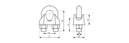 Зажим троса Зубр 13 мм. DIN741