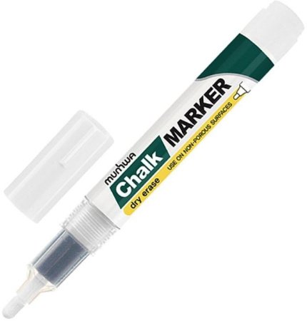 Маркер меловой MunHwa Chalk Marker 3мм (белый)