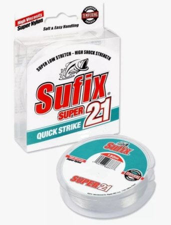 Леска SUFIX Super 21 150м прозрачная 0,30мм 7,7кг
