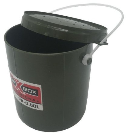 Ведро для живца Momoi ТОР BOX FB-0.50L олива