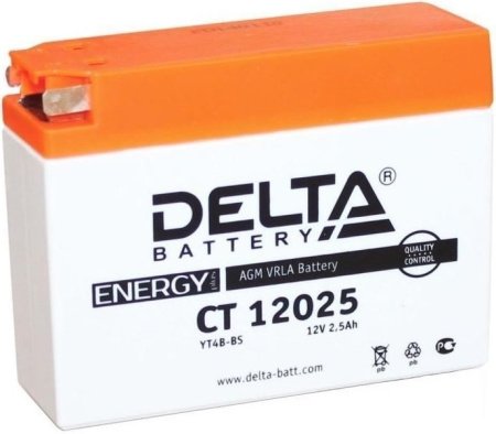 Аккумулятор DELTA CT 12025 (12В / 2.5А-ч) 114x39x87