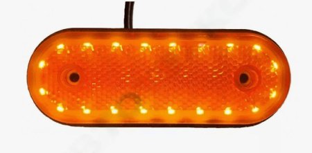 Фонарь габаритный (ОГ-47) 24В. желтый 20 СВЕТОДИОДОВ (аналог WAS W47WW)